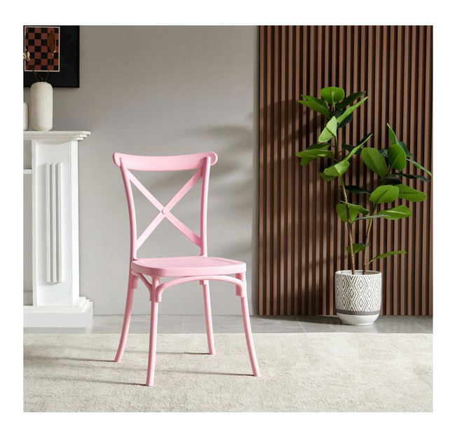 Záhradná stolička Saviva (ružová)