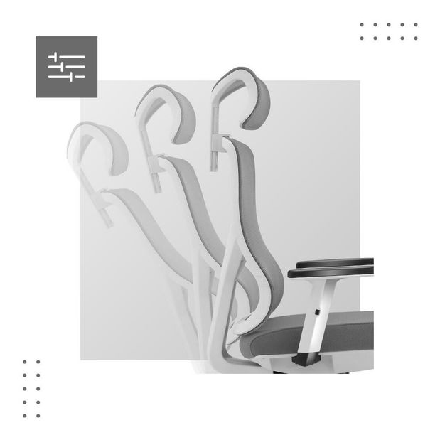 Kancelárska stolička Matryx 3.3 (biela + sivá)