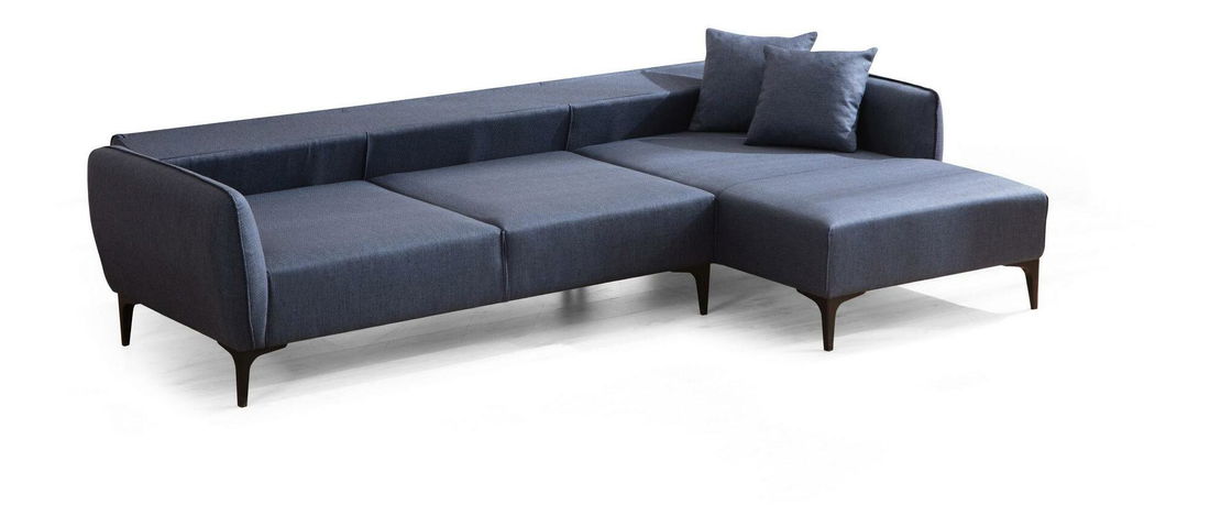 Rohová sedačka Belasemma (P) (modrá + čierna)