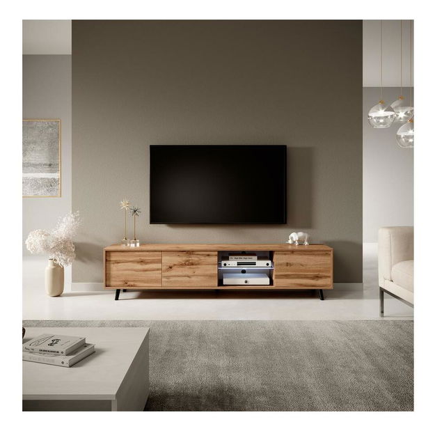 Masă TV Gal (cu iluminat) (stejar wotan)