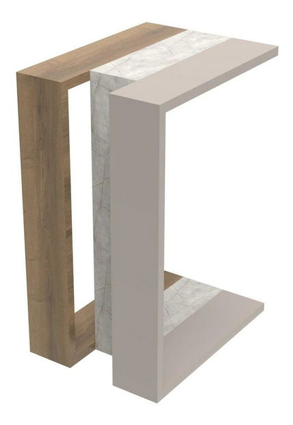 Príručný stolík Maduda (svetlá mocha) 