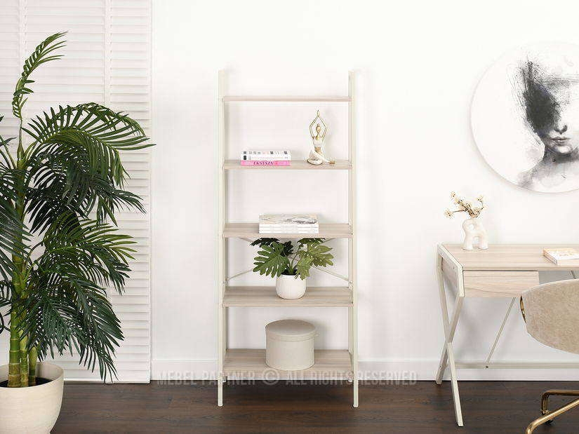 Regál Jeans (popolaváo béžová + krémová)