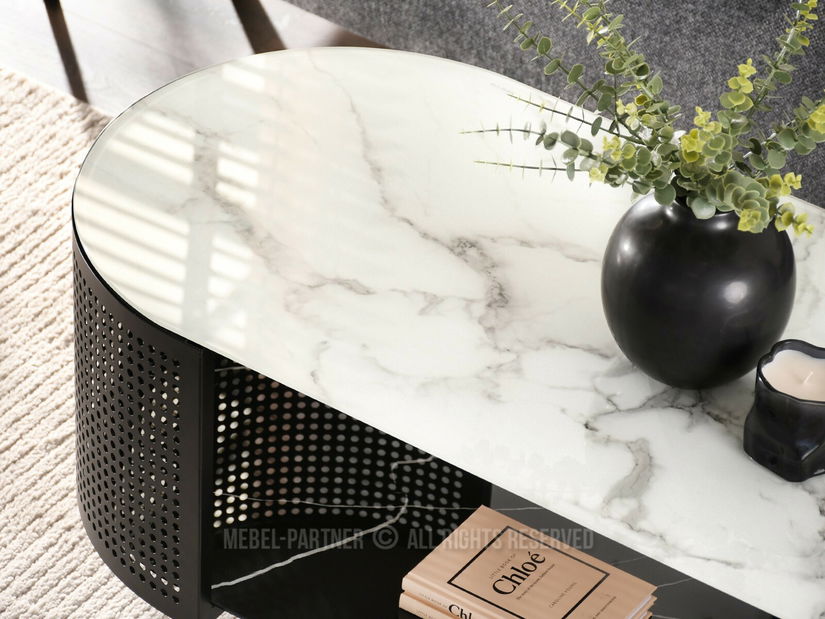 Stolić za kavu Organico (mramor + crna)
