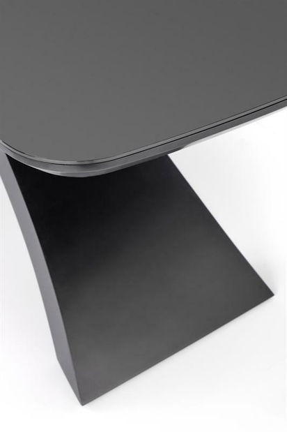 Étkezőasztal Silver (sötétszürke + fekete)