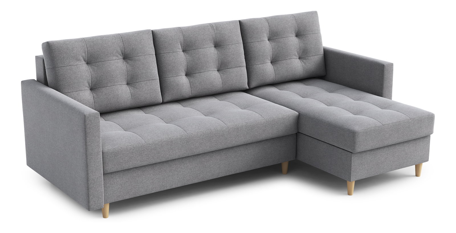 Rohová sedacia súprava Divas (P) (sivá)