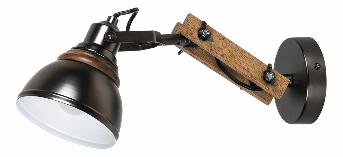 Nástenné svietidlo Aksel 2723 (buk + čierna)