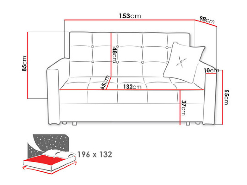 Canapea Mirjan Carivia Lux III (tatum 276) *vânzare