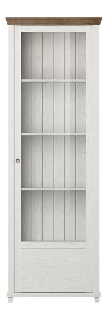 Vitrina Elvina 06 (bijeli pepeo + hrast lefkas) (D)