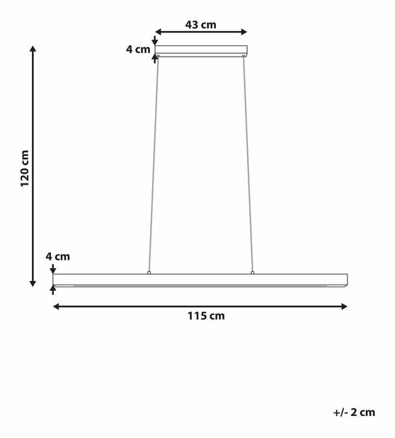 Závesné svietidlo Seoras (tmavé drevo) 