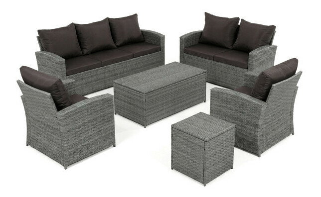 Záhradná zostava Flax (sivá)