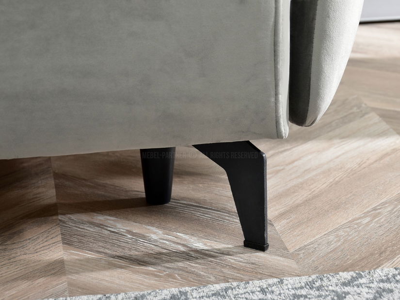 Kétszemélyes kanapé Lasciare (szürke + fekete)