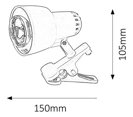Corp iluminat spotlight Clip 4359 (roz)