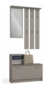 Set mobilier hol Vayan 1 (maro deschis) (cu oglindă)