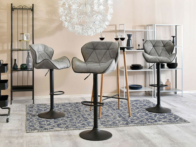 Stolica Huhu (siva + crna)