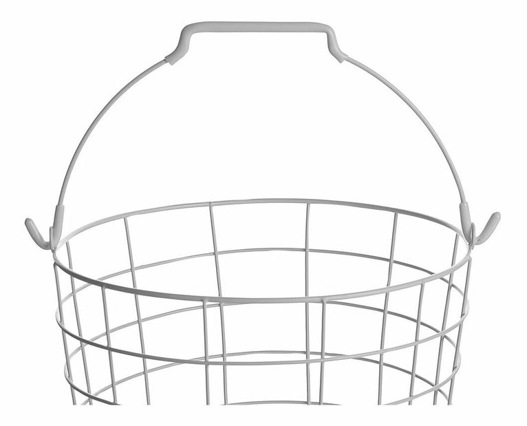 Stojan na drôtený kôš Alzir (biela)