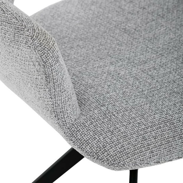 Jedálenská stolička Diamantal (sivá)