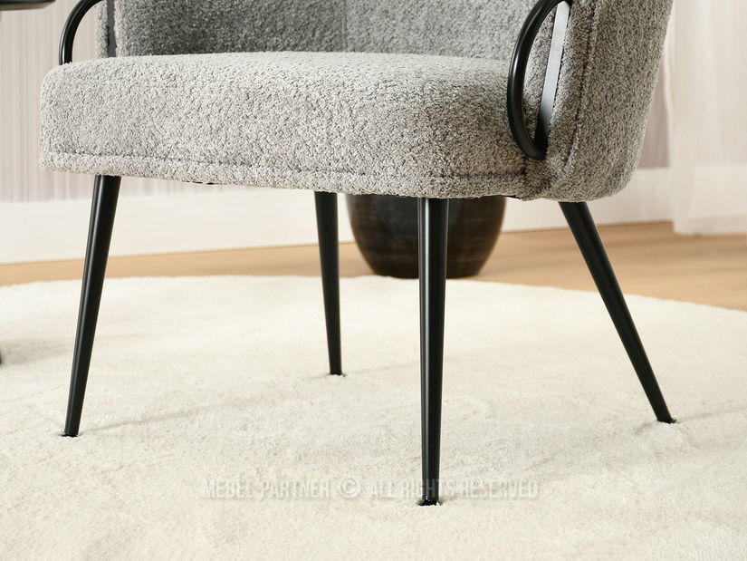 Fotelja Carma F (siva + crna)