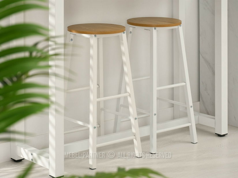 Blagovaonski set Remma (hrast + bijela) (za 2 osobe)