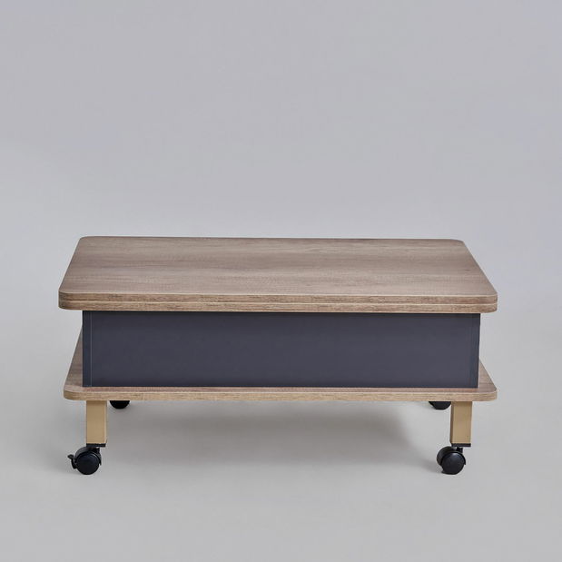 Konferenčný stolík na kolieskach Helsin (antracit)