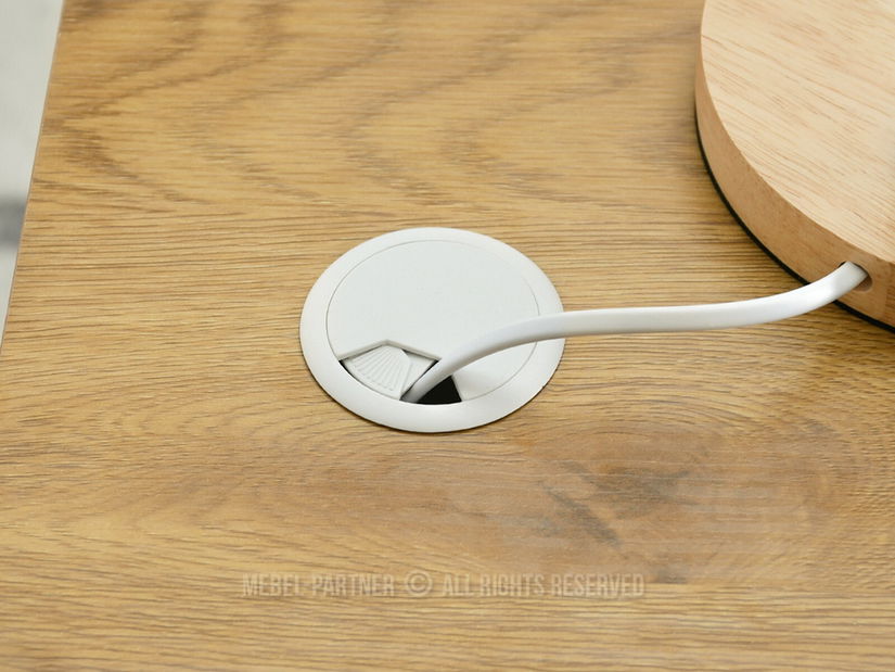 PC asztal Osto 100 (fehér tölgy + fehér)