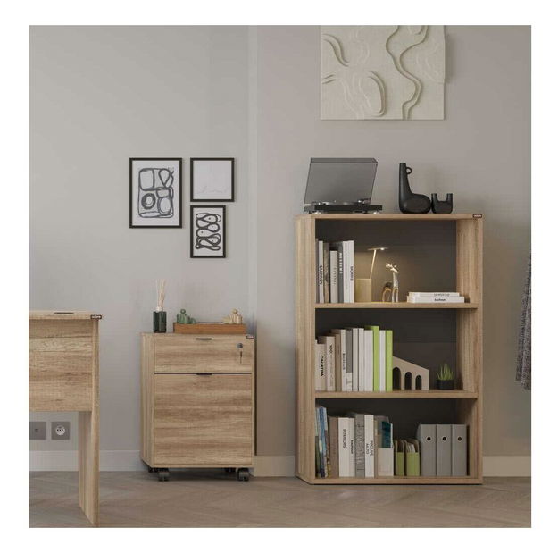 Dulap cu roți Putesu (Nuc deschis) 