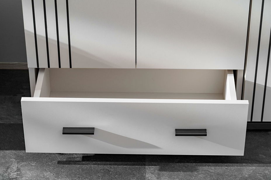 Šatníková skriňa Hagon HG A (kašmír + čierna)