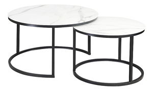 Masă de cafea Ammie (Alb + Negru)