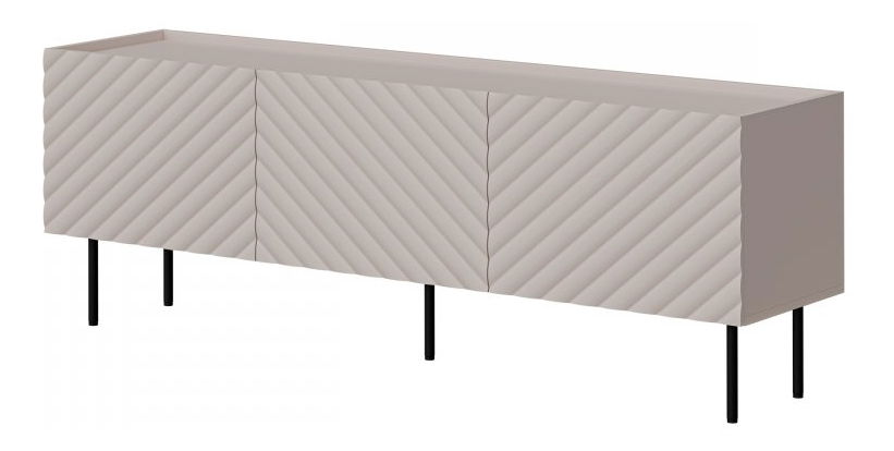 Dulap TV Grotzi 165 3D (Cașmir + Negru) 