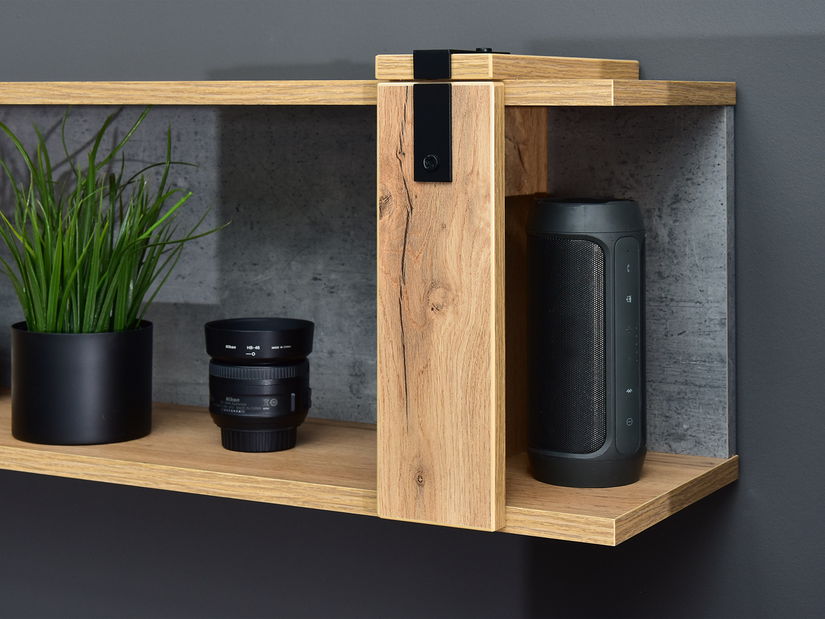 Nappali fal Subrayado 04 (tölgy + fekete)