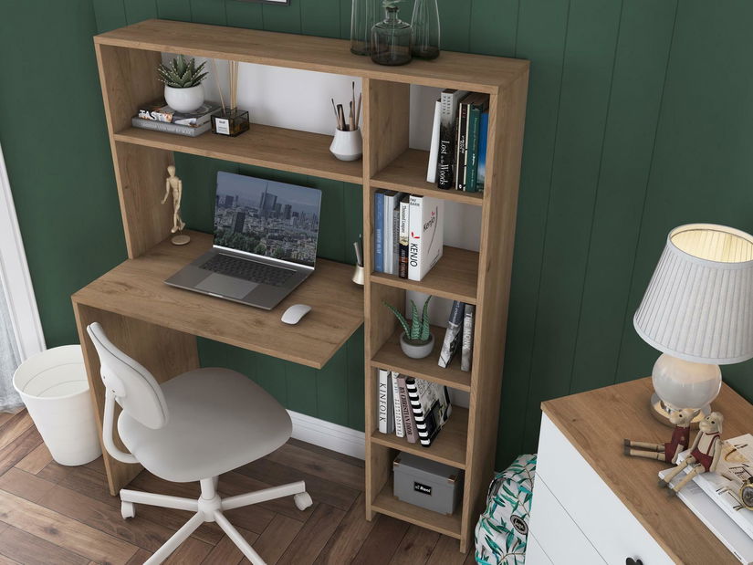 Súprava nábytku do spálne Nolobe 2 (orech + biela) 