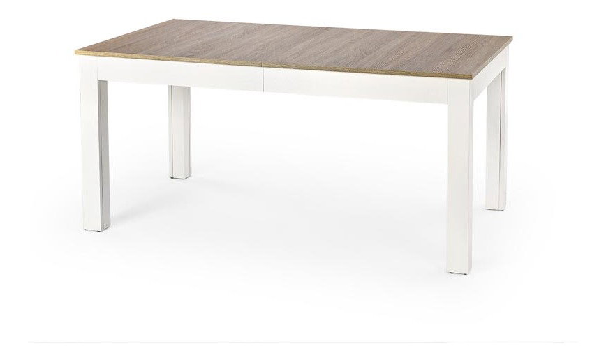 Blagovaonski stol Shana (hrast sonoma + bijela) (za 6 do 12 osoba) 