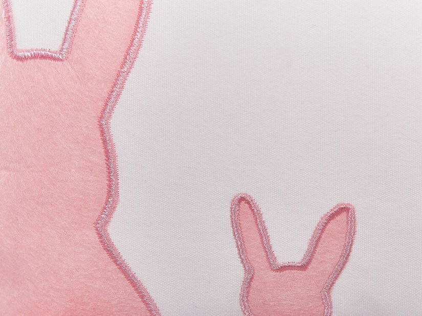 Sada 2 ozdobných vankúšov 45 x 45 cm Pilos (biela)