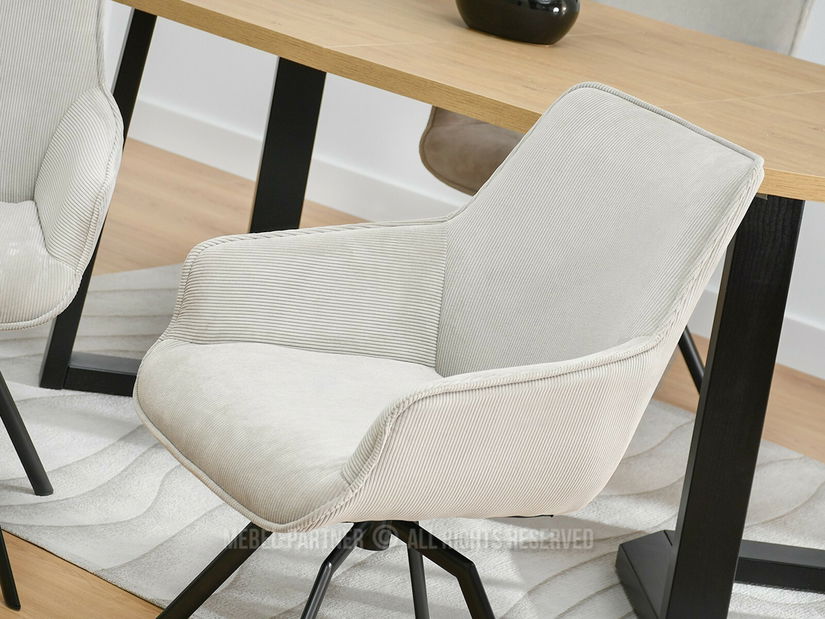 Szék Liam (világos bézs + fekete)