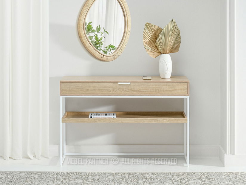 Konzolový stolík Norma Xl (sonoma + biela)