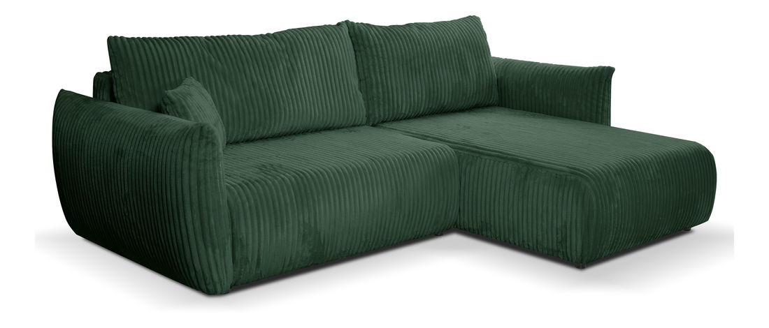 Sarok ülőgarnitúra Alondra (sötétzöld) (J)