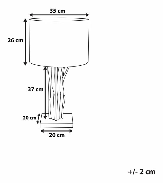 Asztali lámpa Aprilo (fekete)