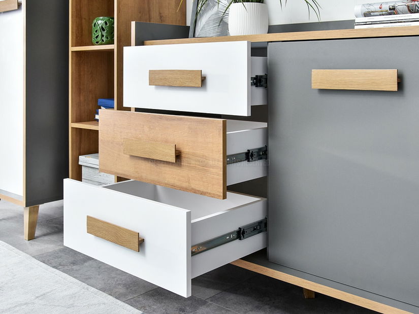 Mobilier living Semivacias 05 (alb)