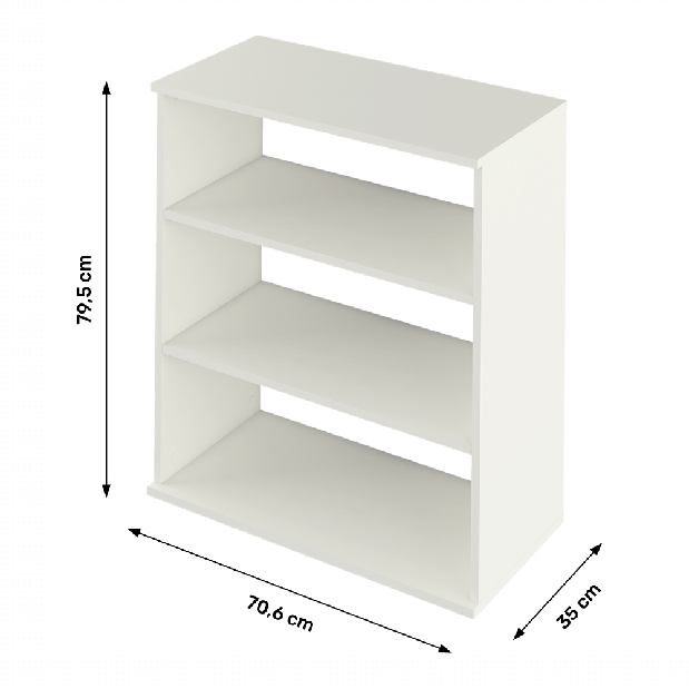 Regál typ 4 Ressan (biela)