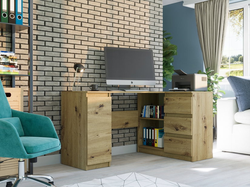 Rohový PC stolík Nyper (artisan)
