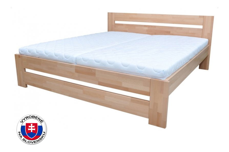 Manželská posteľ 180 cm Nora (masív)