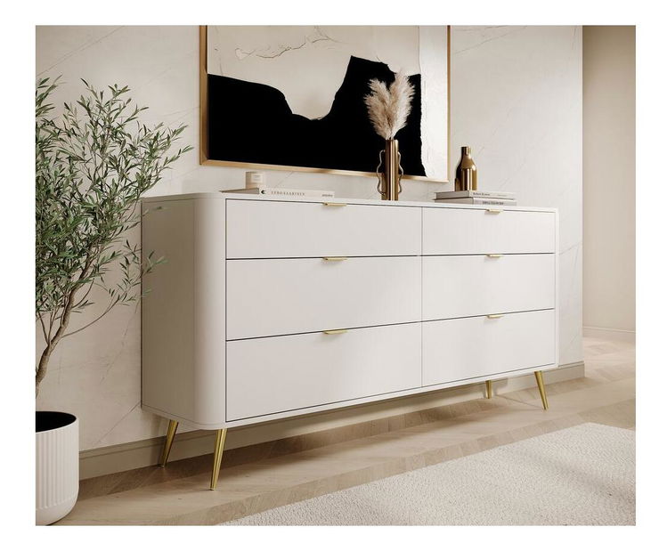 Komoda Ovenia O4 (bijela)