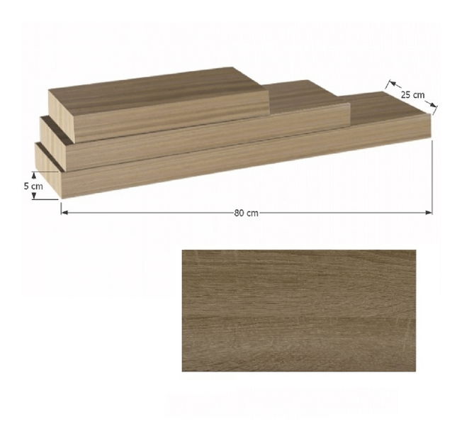 Polc 80 cm Rala (trüffel tölgy)