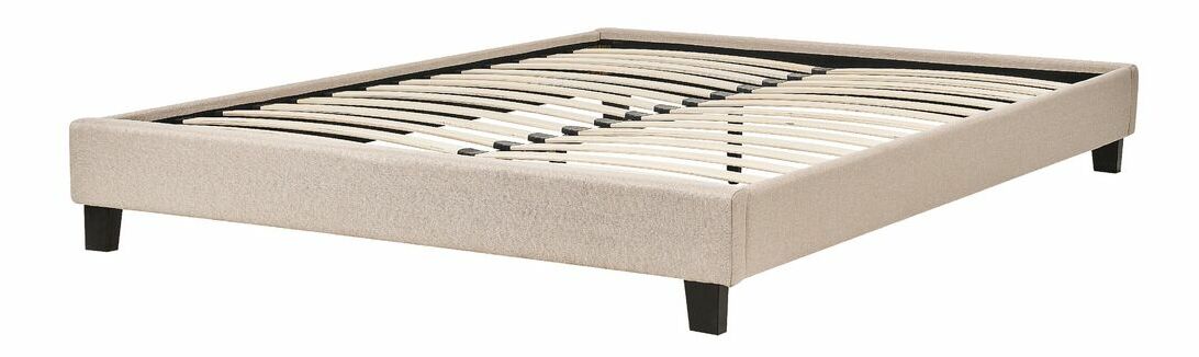 Franciaágy 160 cm ROXENNE (ágyráccsal) (bézs)