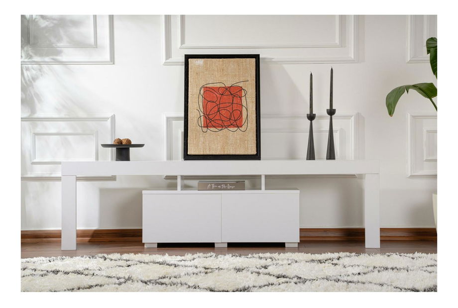 TV stolić/ormarić Endlava (prirodna bijela)