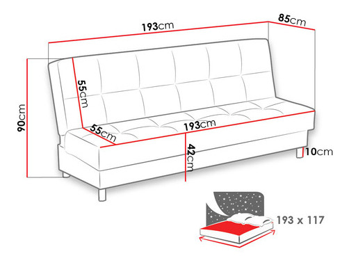 Sofa na razvlačenje Robutia XIV (tirkizna) (s prostorom za odlaganje)