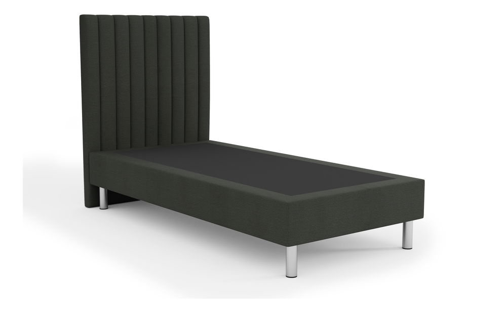 Kárpitozott ágy 90x200 cm Amby (fekete)