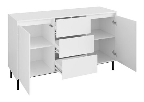 Set mobilier living Somkera I (Alb + auriu) 