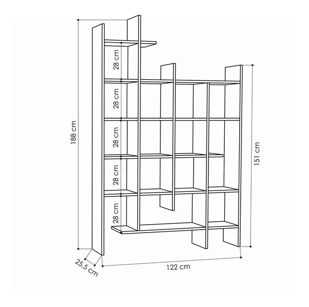 Raft Many (svetlá mocha)