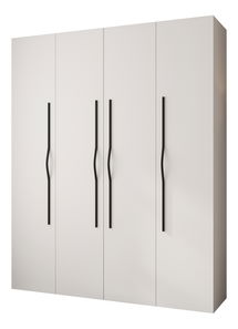 Ruhásszekrény 200 cm Carmela 40-2 (fehér + fekete)