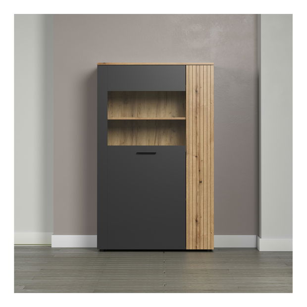 Vitrin Esferas 2 (grafit + evoke tölgy) 